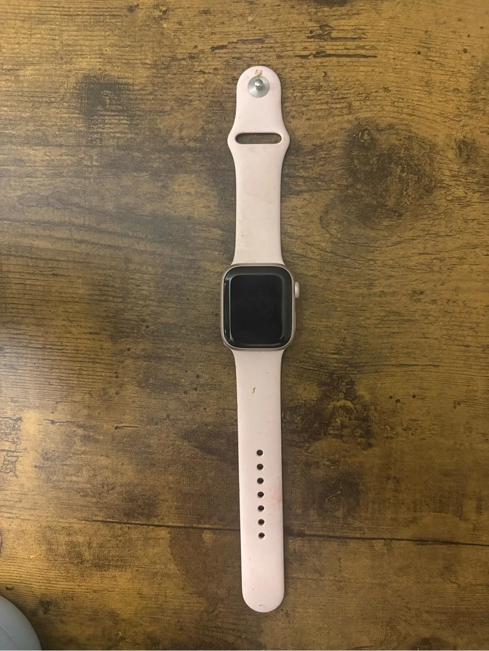 Pink Apple Watch with Silicone Band